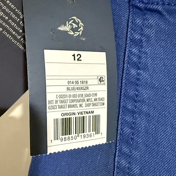 Wide-Leg Blue Pants - Picture 6 of 8